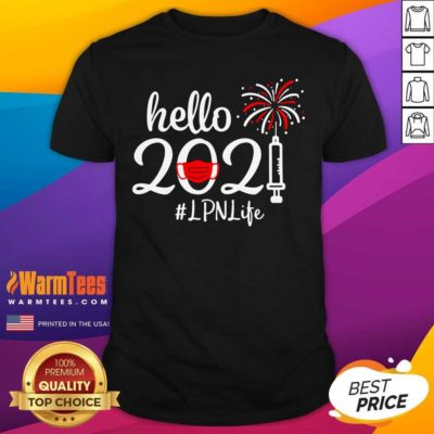 Hello 2021 LPN Life Face Mask Christmas Shirt - Design By Warmtees.com