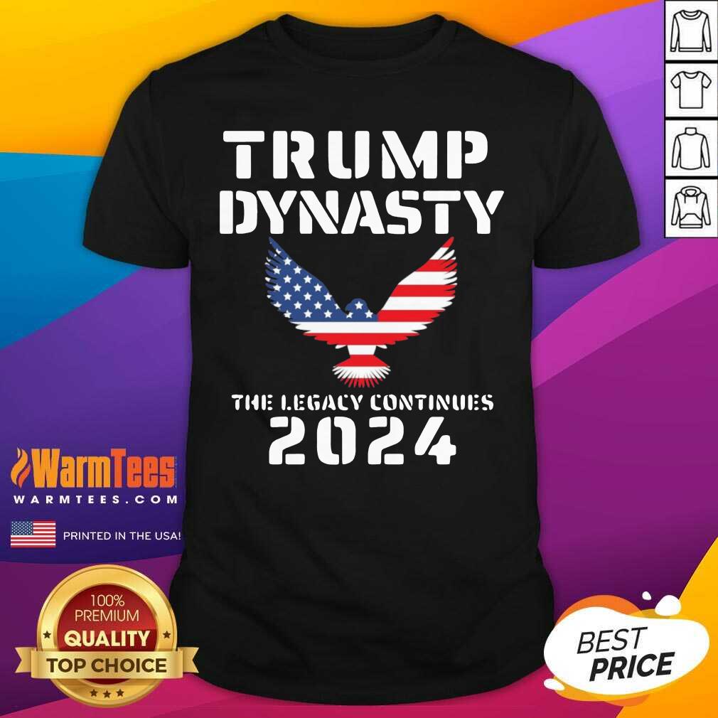 Eagles Trump Dynasty The Legacy Continues 2024 American Flag Shirt - Design By Warmtees.com