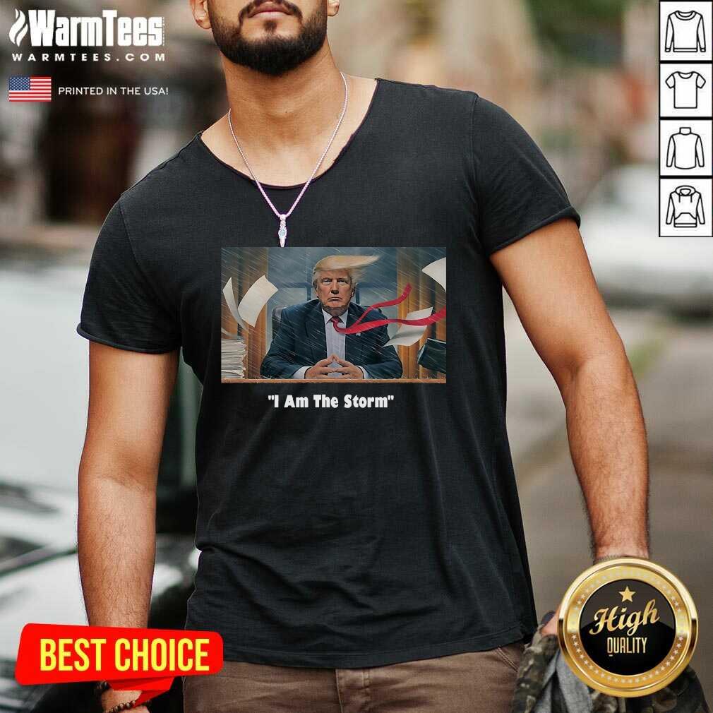 I Am The Trump Storm V-neck - Design By Warmtees.com I Am The Trump Storm V-neck - Design By Warmtees.com