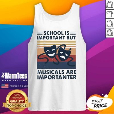 School Important Musicals Importanter Vintage Retro Tank Top - Design By Warmtees.com