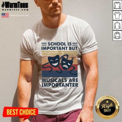School Important Musicals Importanter Vintage Retro V-neck - Design By Warmtees.com