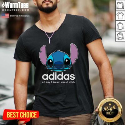 Stitch Adidas All Day I Dream About Titch V-neck - Design By Warmtees.com