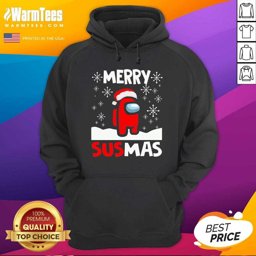Among Us Merry Sus-mas Christmas Hoodie - Design By Warmtees.com Among Us Merry Sus-mas Christmas Hoodie - Design By Warmtees.com