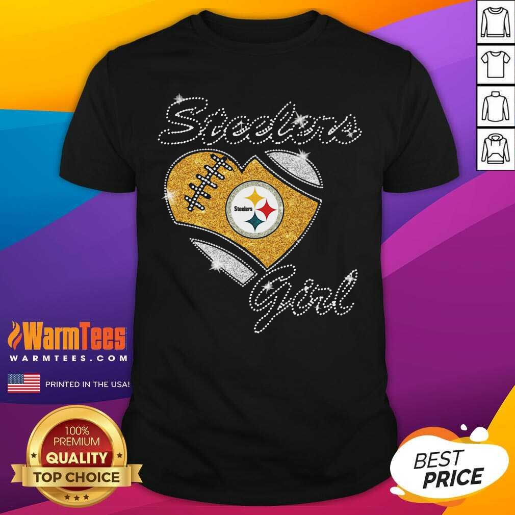 Pittsburgh Steelers Girl Heart Diamond Shirt - Design By Warmtees.com