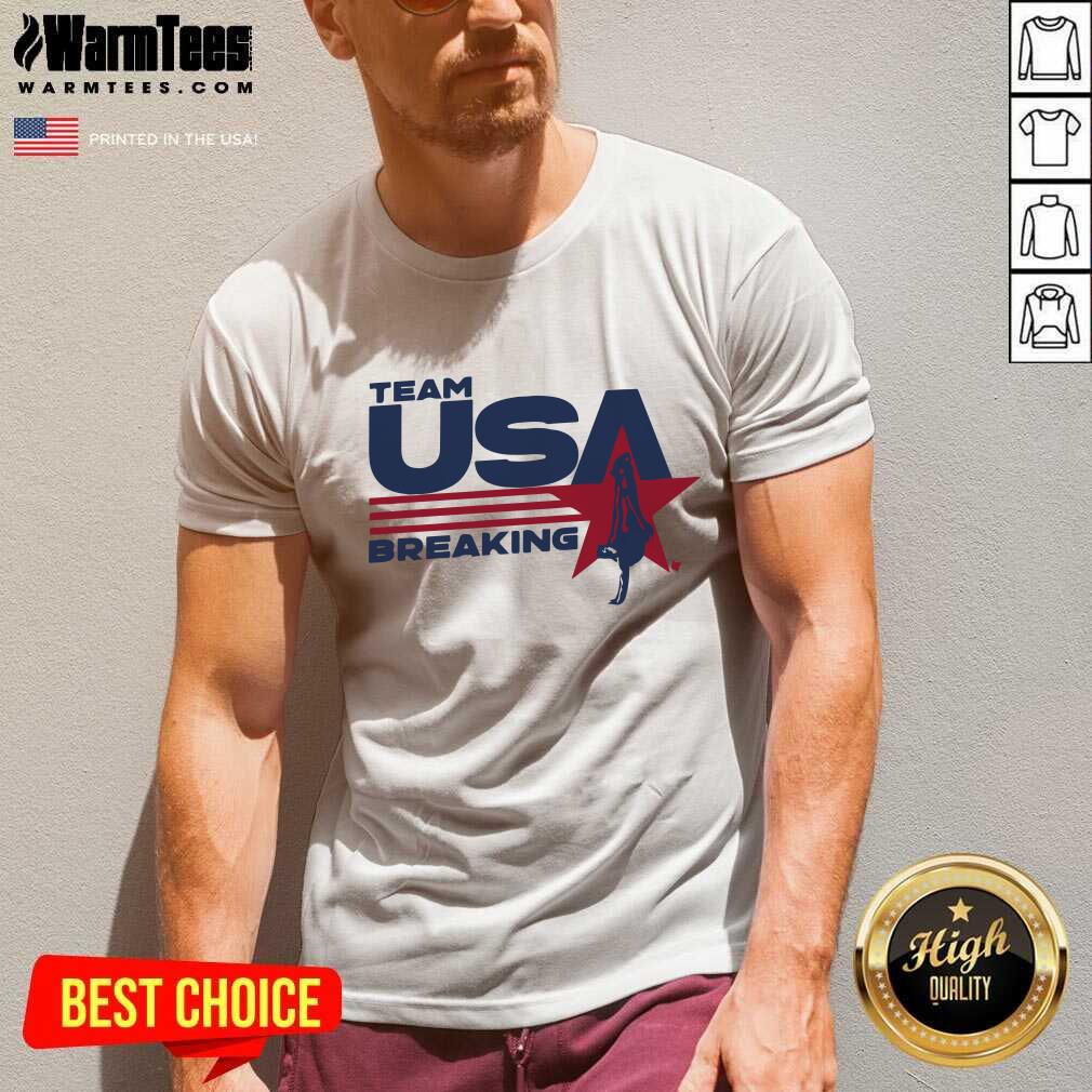 Team USA Breaking Star V-neck - Design By Warmtees.com Team USA Breaking Star V-neck - Design By Warmtees.com