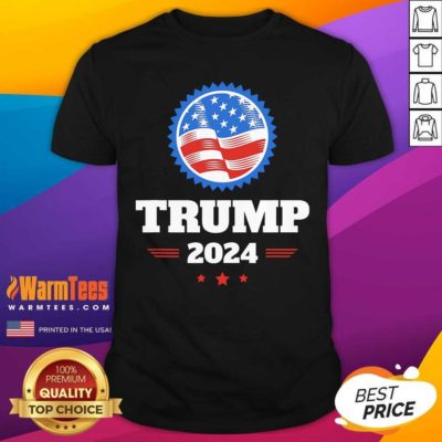 Trump 2024 American Flag Shirt - Design By Warmtees.com