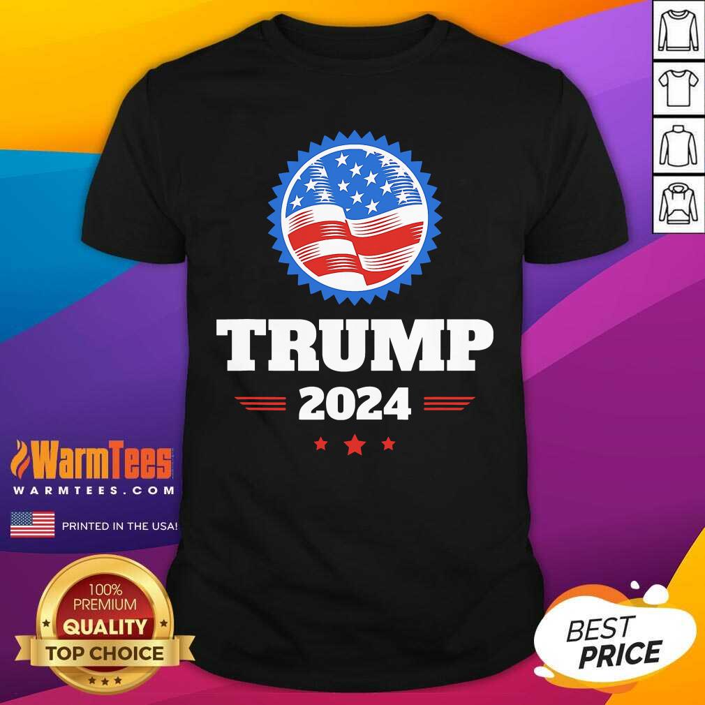Trump 2024 American Flag Shirt - Design By Warmtees.com