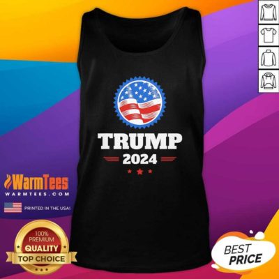 Trump 2024 American Flag Tank Top - Design By Warmtees.com