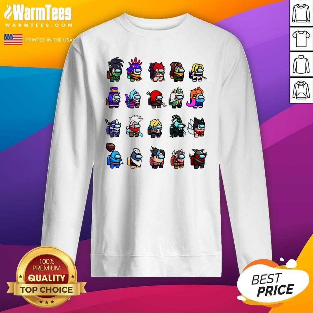 Among Us X League Of Legends Games SweatShirt - Design By Warmtees.com Among Us X League Of Legends Games SweatShirt - Design By Warmtees.com