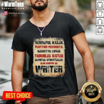 Vengeful Killer Plotting Psychotic Seductive Lover Troubled Sister V-neck - Design By Warmtees.com