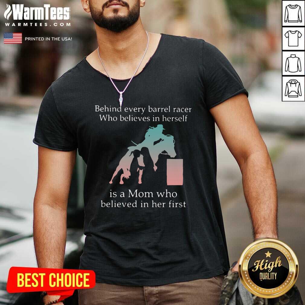Behind Every Bull Rider Who Believes In Himself Is A Mom Who Believed In Him First V-neck - Design By Warmtees.com Behind Every Bull Rider Who Believes In Himself Is A Mom Who Believed In Him First V-neck - Design By Warmtees.com