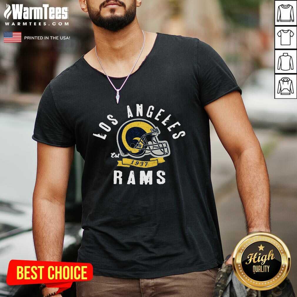 Los Angeles Rams Est 1937 V-neck - Design By Warmtees.com Los Angeles Rams Est 1937 V-neck - Design By Warmtees.com
