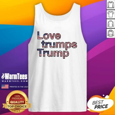 2021 Inauguration Day Love Trumps Trump American Flag Tank Top - Design By Warmtees.com