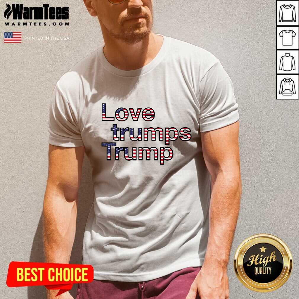 2021 Inauguration Day Love Trumps Trump American Flag V-neck - Design By Warmtees.com 2021 Inauguration Day Love Trumps Trump American Flag V-neck - Design By Warmtees.com