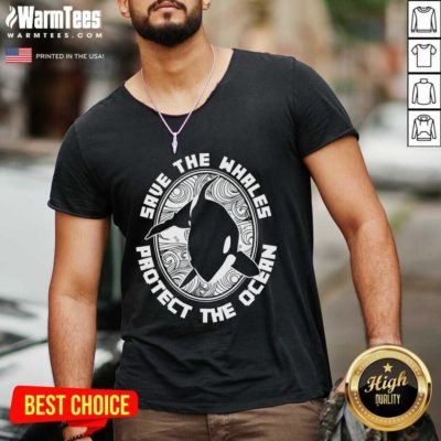 Animal Lover Gift Ocean Animals Earth Day Killer Whale V-neck - Design By Warmtees.com