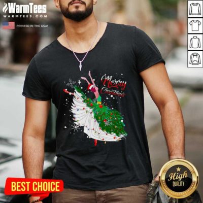 Good Ballet Merry Christmas V-neck - Design By Warmtees.com
