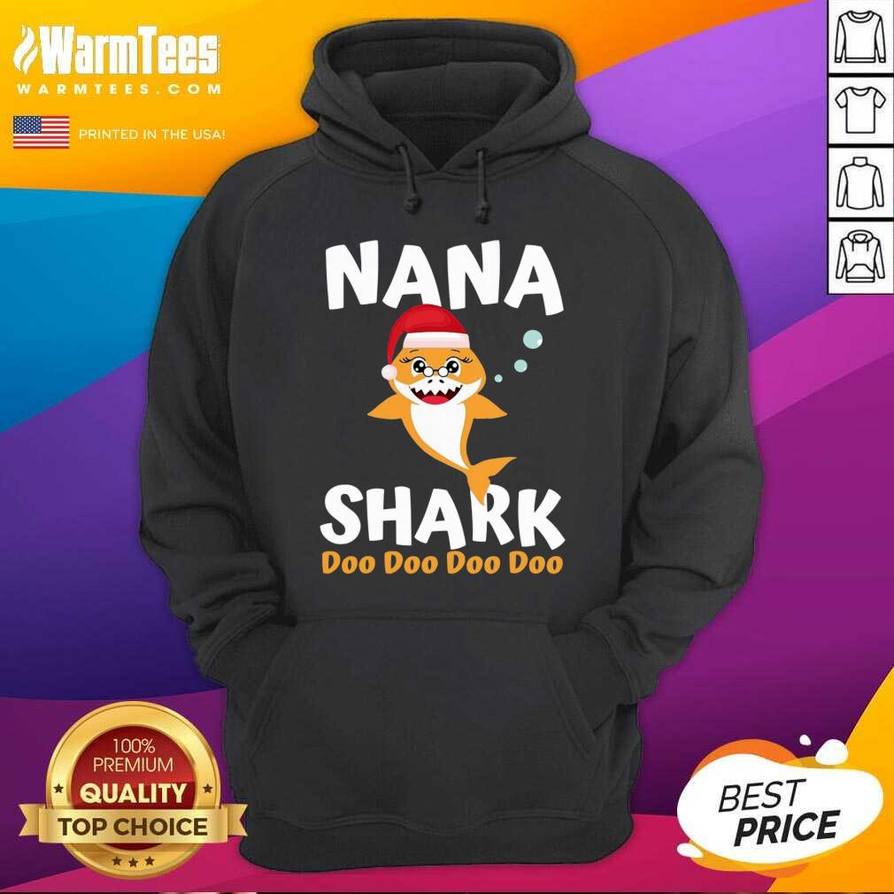 Nana Shark Christmas Mommy Shark Daddy Shark Hoodie - Design By Warmtees.com Nana Shark Christmas Mommy Shark Daddy Shark Hoodie - Design By Warmtees.com