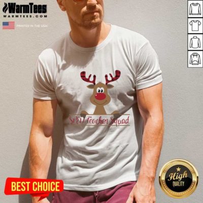 Reindeer Sped Teacher Squad Christmas V-neck - Design By Warmtees.com
