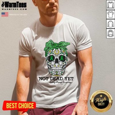 Skull Warrior Not Dead Yet Kidney Disease Awareness V-neck - Design By Warmtees.com