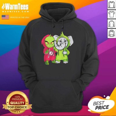 Baby Grinch Baby Elephant Peace Alabama Crimson Tide Hoodie - Design By Warmtees.com