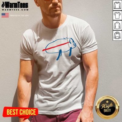 Josh Allen Buffalo Die Cut Vinyl Decal V-neck - Design By Warmtees.com