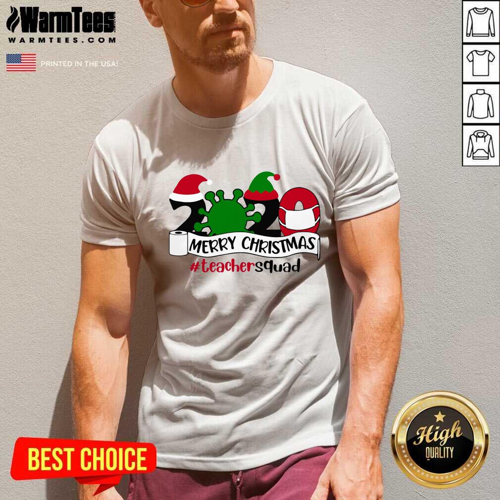 Merry Christmas 2020 Santa Elf Coronavirus Teacher Squad V-neck - Design By Warmtees.com Merry Christmas 2020 Santa Elf Coronavirus Teacher Squad V-neck - Design By Warmtees.com