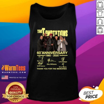 The Temptations 60th Anniversary 1960 2020 Thank You For The Memories Signature Tank Top - Design By Warmtees.com