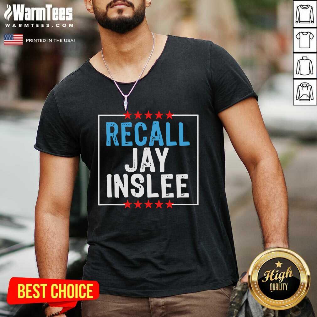 Recall Jay Inslee Stars Election V-neck - Design By Warmtees.com Recall Jay Inslee Stars Election V-neck - Design By Warmtees.com