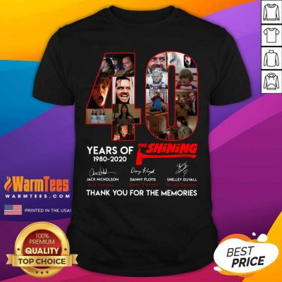 40 Years Of The Shining Signatures Thank You For The Memories Shirt - Design By Warmtees.com