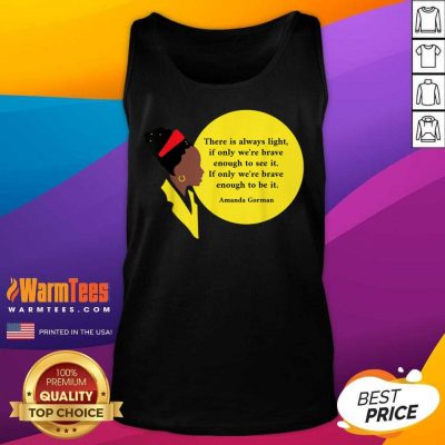 Amanda Gorman Vintage Retro There Is Always Light Poem Classic Tank Top