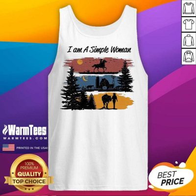 I Am A Simple Woman Horse Tank Top