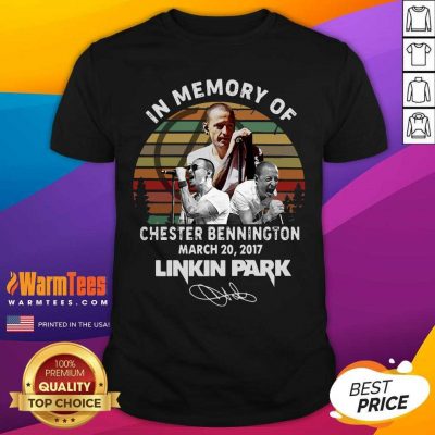 In Memory Of Chester Bennington March 20 2017 Linkin Park Signature Vintage Shirt - Design By Warmtees.com