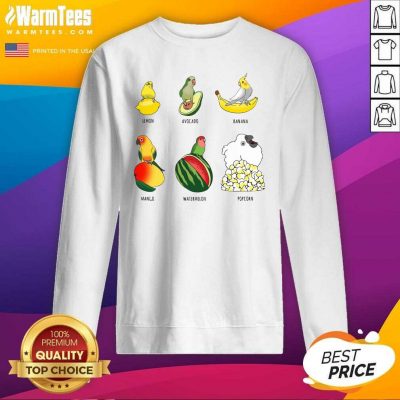 Parrots Lemon Avocado Banana Mango SweatShirt - Design By Warmtees.com