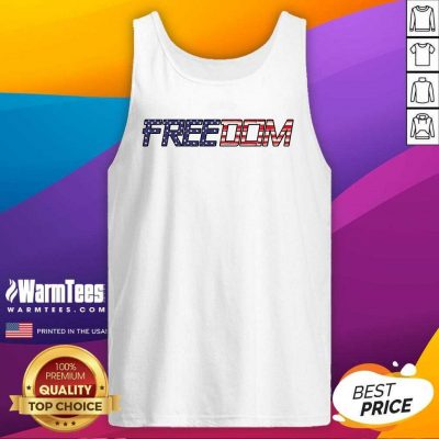 American Flag Patriotic Freedom Tank Top - Design By Warmtees.com