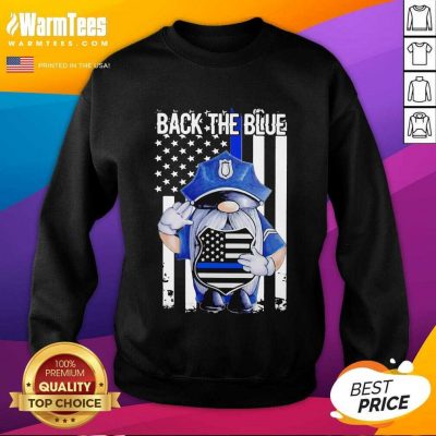 Back The Blue Drawf American Flag SweatShirt