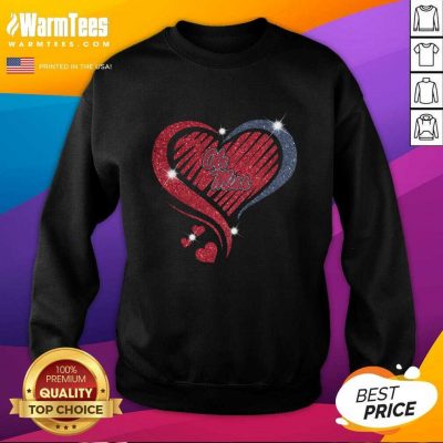 Heart Diamond Ole Miss Football SweatShirt - Design By Warmtees.com