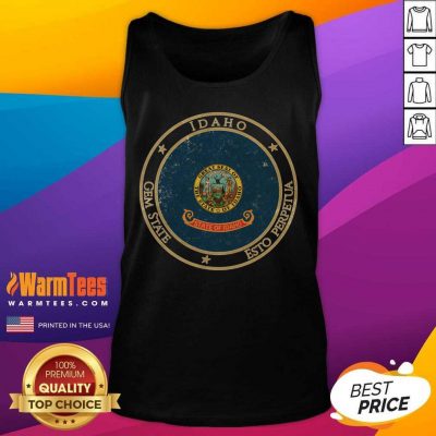 Vintage Idaho State USA United States Of America American Flag Tank Top