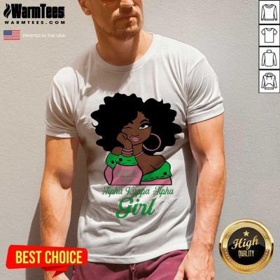Black Girl AKA 1908 Alpha Kappa Alpha Girl V-neck