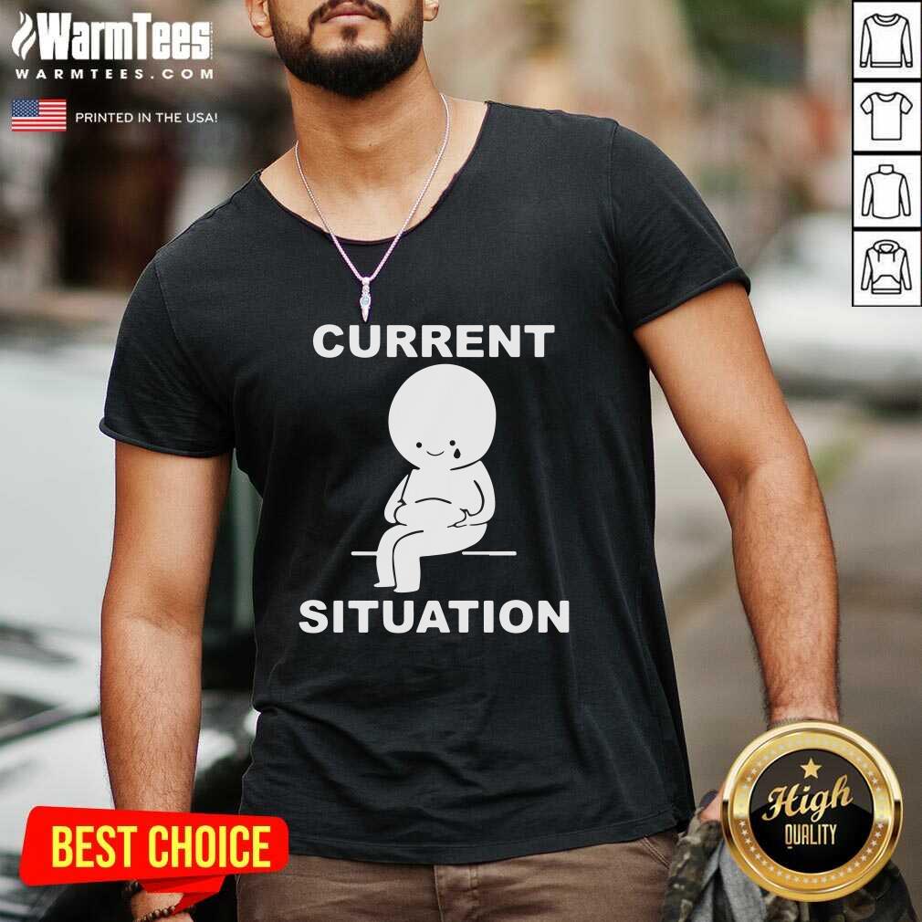 Current Situation Fat V-neck - Design By Warmtees.com Current Situation Fat V-neck - Design By Warmtees.com