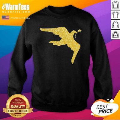 Inauguration Outfit Gold Dove Brooch SweatShirt