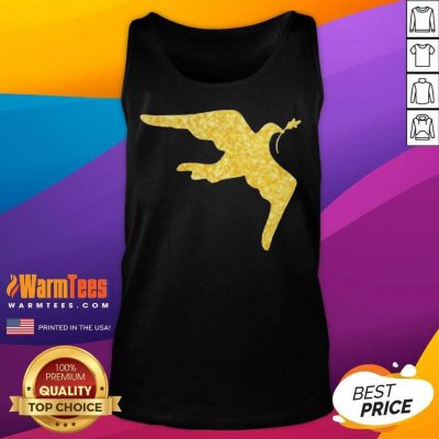 Inauguration Outfit Gold Dove Brooch Tank Top