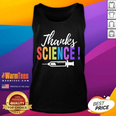 Thanks Science Pro Vaccine Vaccination Quote Tank Top