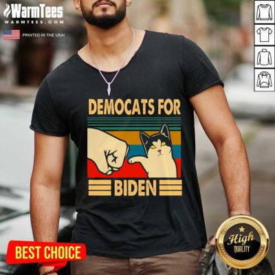 Democats For Biden Vintage 2021 V-neck