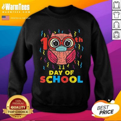 Owl Face Mask 100th Day Of School SweatShirt