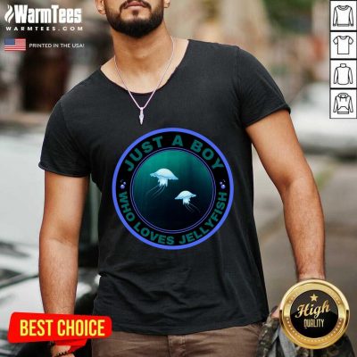 Just A Boy Who Loves Jellyfish V-neck