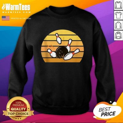 Retro Bowling Sunset SweatShirt