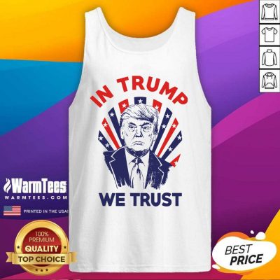 American Flag In Donald Trump We Trust Tank Top - Design By Warmtees.com