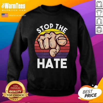 Awesome Stop Asian Hate Hand Vintage Sweatshirt