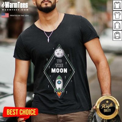 Excellent To The Moon Overjoyed 1603 V-neck