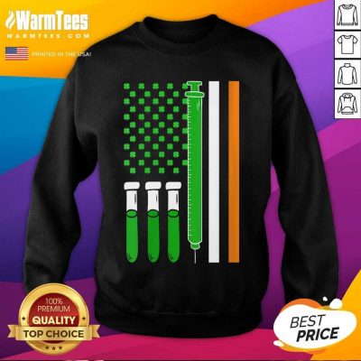 American Flag Shamrock Clover St Patricks Day Mexico SweatShirt